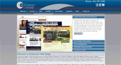 Desktop Screenshot of mcdarmontwebdesign.com