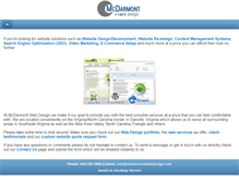 Tablet Screenshot of mcdarmontwebdesign.com